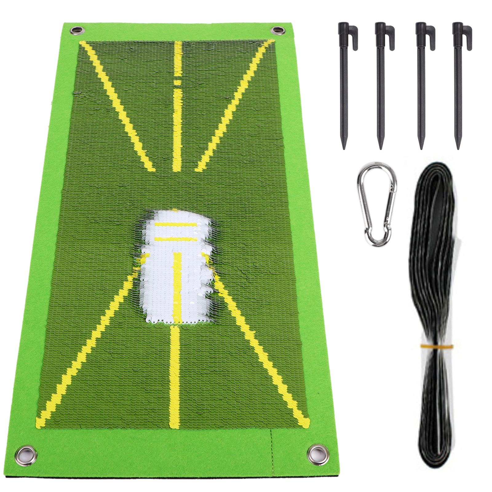 Factory Hot -selling golf swing trajectory Mat Set Golf strike Pad Practice hitting mark direction detection Mat