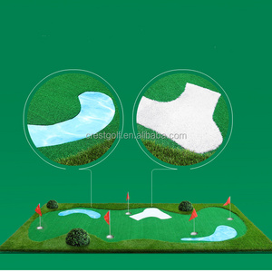 PGM Golf Putting Green Artificial Grass Mini Golf Course Bunker Puddle