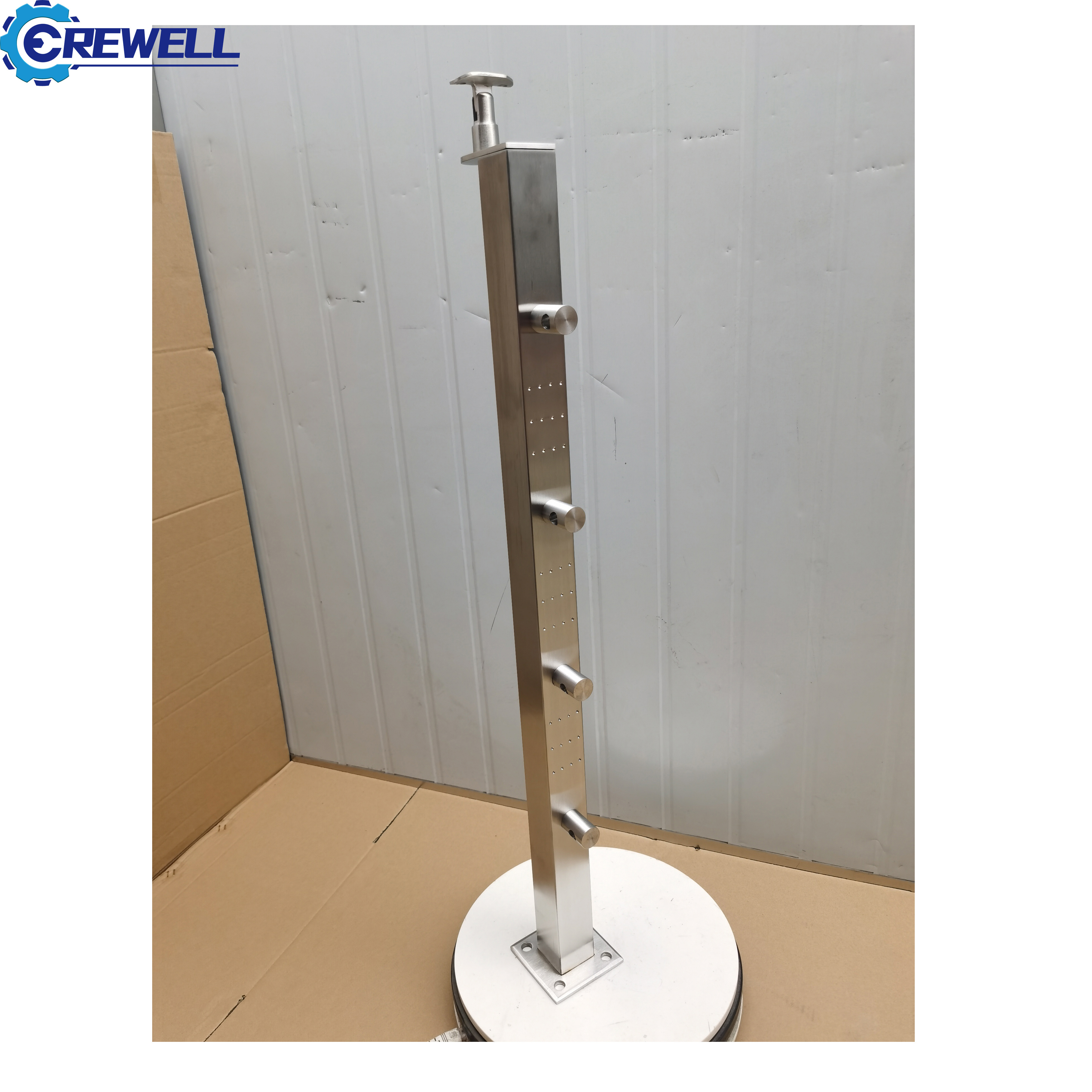 Stainless Steel Or Aluminium Cable Railing Concrete Baluster Railing Mold Post Carton Baluster Railing