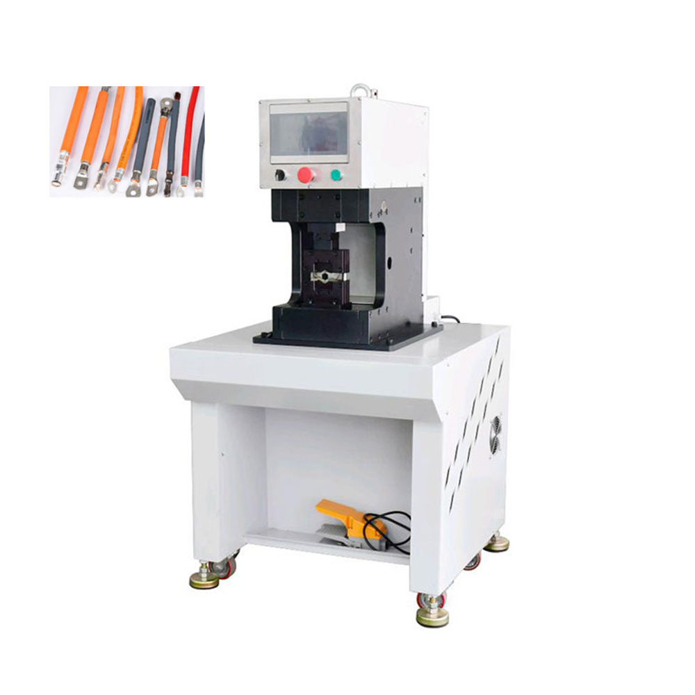 30 Ton Hexagon Mold Automatic Crimping Machine 240 Square New Energy Battery Spade Terminal Crimping Machine