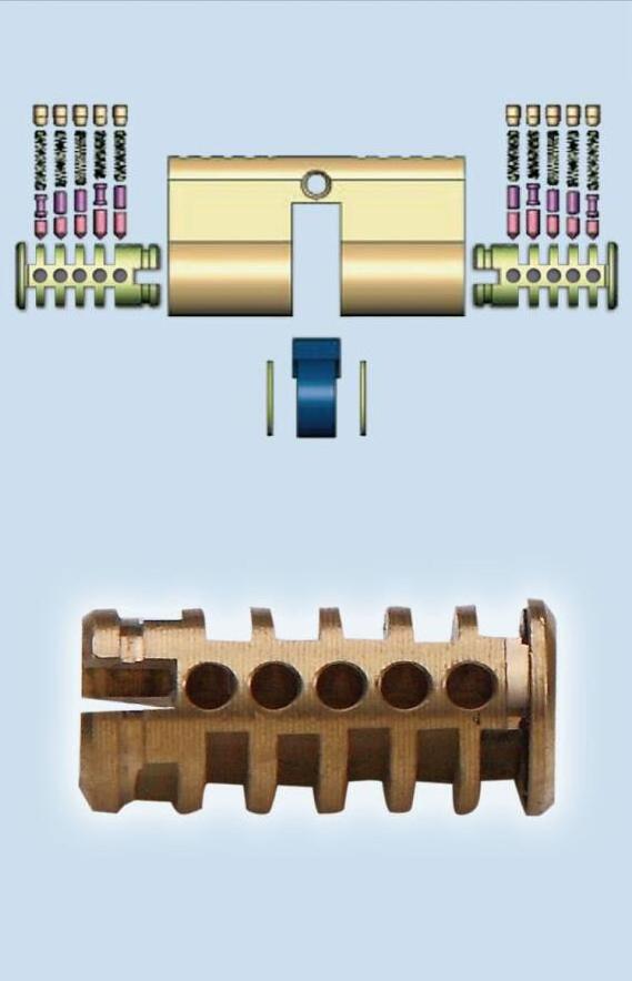 CRITERION High Security Euro Profile Door Locks Cylinder Thumb Turn Cylinder Lock Full Brass Material Brass Color Mortise Lock C