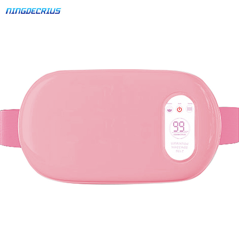 NingdeCrius 2022 hot sell vibration waist abdominal  electric belt massager electric abdominal heating slimming belt