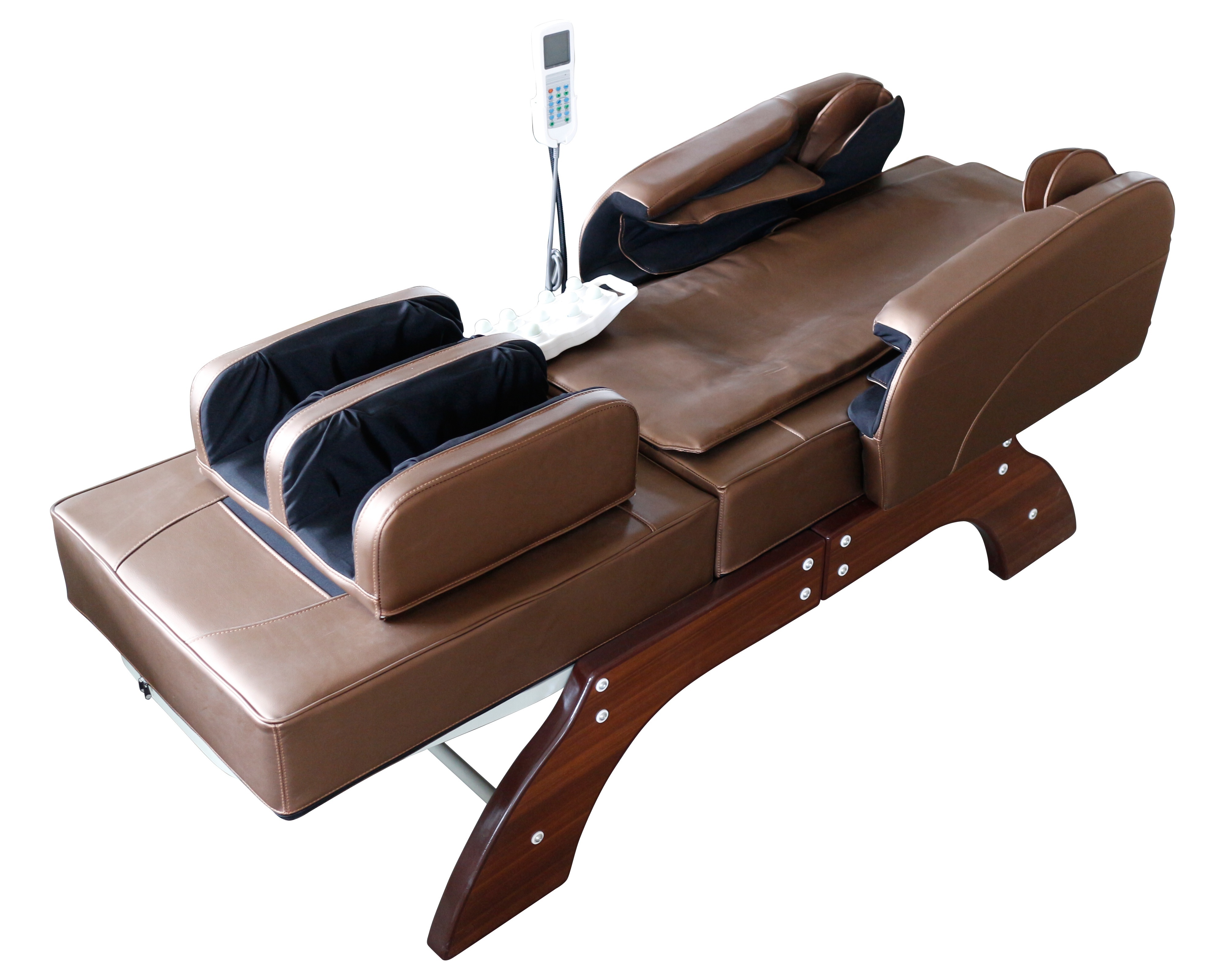 Korea Vibrating CE & Rohs Manual Medical Portable Massage table Jade Tourmaline Hot Stone Thermal Therapy Massage Bed