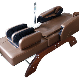 Korea Vibrating CE & Rohs Manual Medical Portable Massage table Jade Tourmaline Hot Stone Thermal Therapy Massage Bed