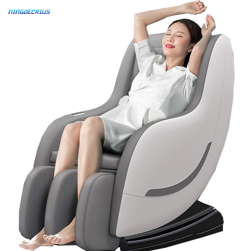 Ningdecrius New Sale Zero Gravity Recliner with SL Track Heating Pads Full Body Kneading Airbag Massage Chair Luxury OEM Grey