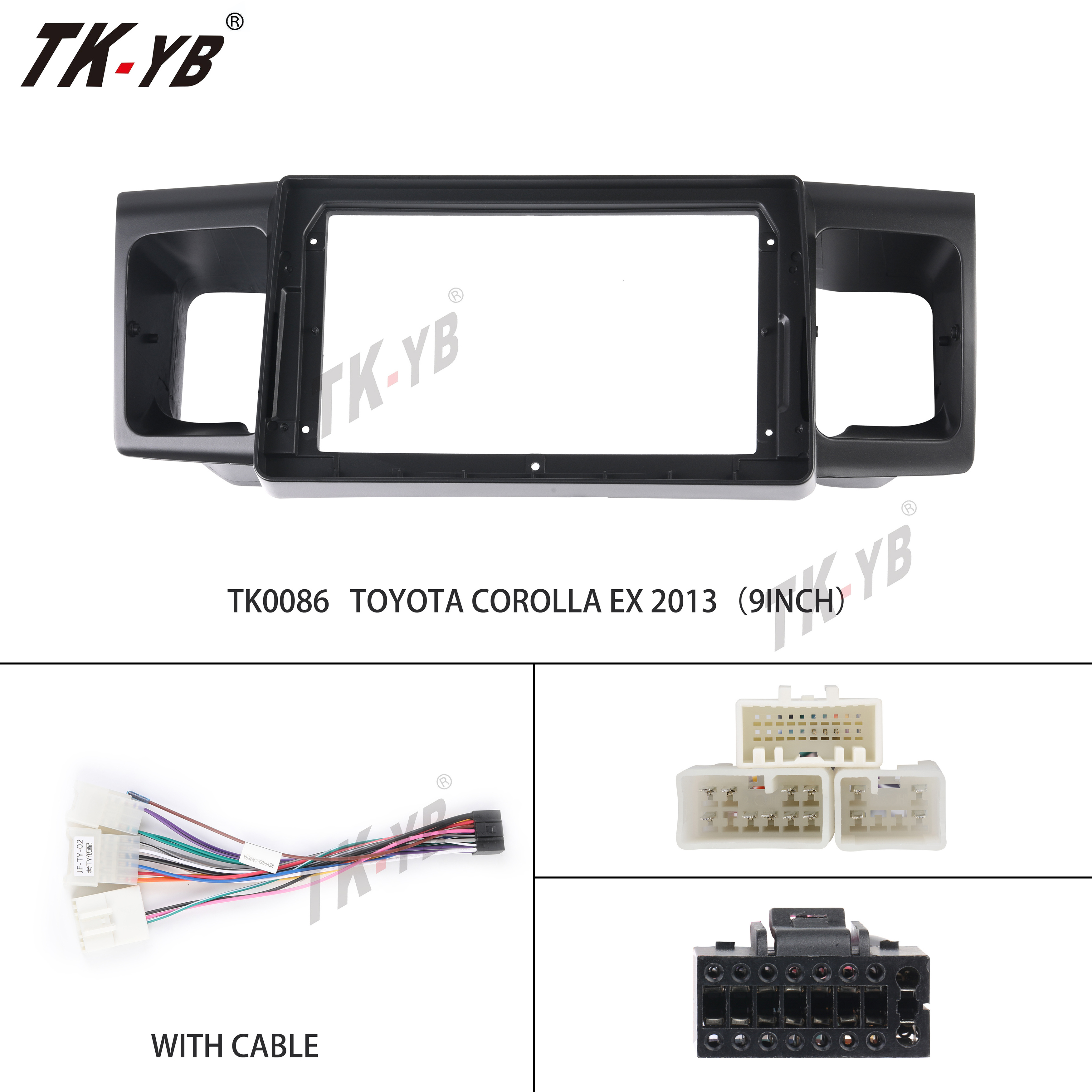 Adapter Radio Bracket TK car frame 2013 Radio Frame Car Dashboard Accessories for Toyota Corolla EX