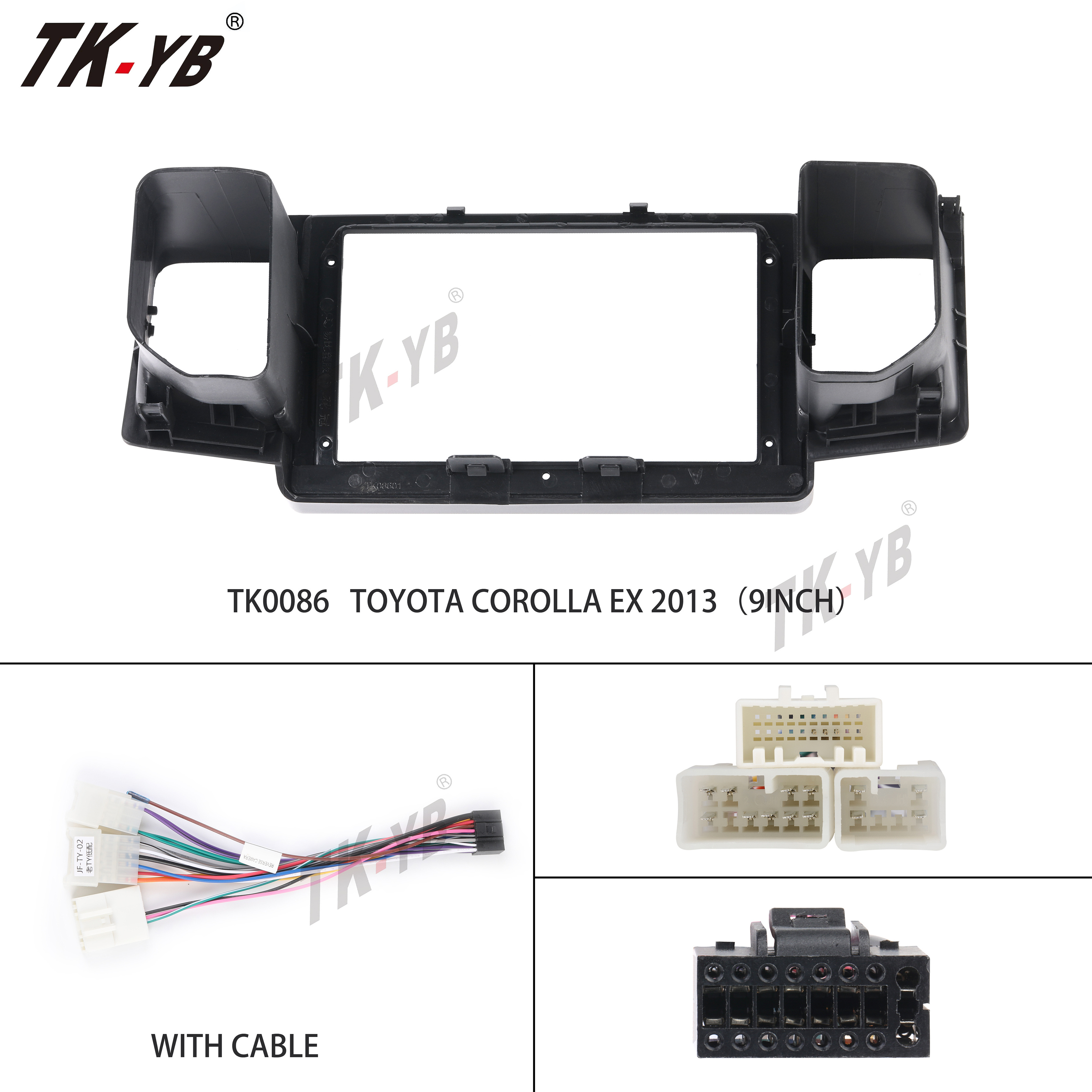 Adapter Radio Bracket TK car frame 2013 Radio Frame Car Dashboard Accessories for Toyota Corolla EX