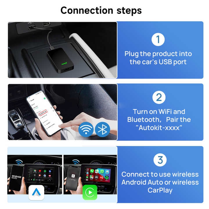 Carplay Android 13 portable carplay Ai Box auto android media box multimedia dongle wireless car carplay Car Smart Box