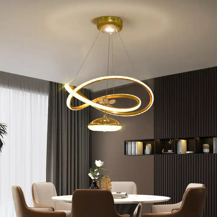 Factory wholesale Luxury  Led Ceiling Chandelier Living  Room Creative Pendant Lamp color change  Hanging Lights Fixture