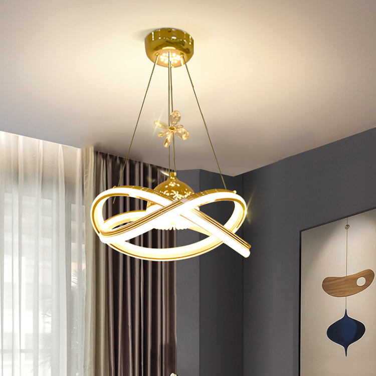 Factory Price Modern Bedroom Living Room White Warm Light Led Chandelier Pendant Lamp ceiling led light chandelier