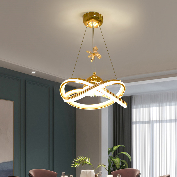 Factory Price Modern Bedroom Living Room White Warm Light Led Chandelier Pendant Lamp ceiling led light chandelier