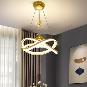 Modern design decor round LED chandelier living room circle pendant lighting for home indoor