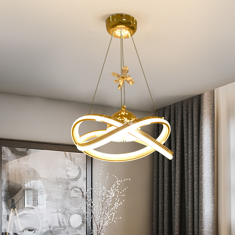 Factory Price Modern Bedroom Living Room White Warm Light Led Chandelier Pendant Lamp ceiling led light chandelier