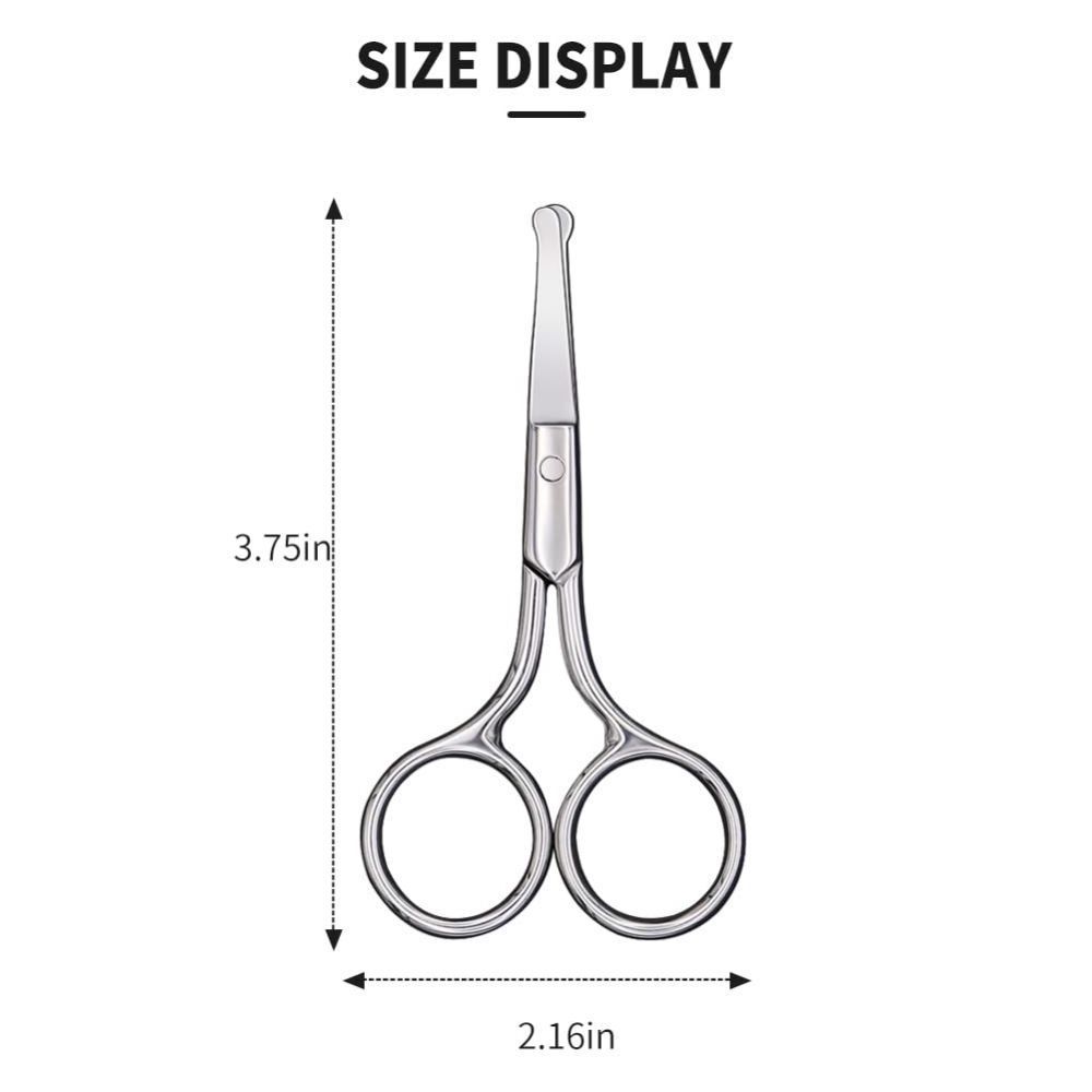 Hot Selling Eyebrow Trimming Scissors Trimmer Nose Facial Multipurpose Remover Manicure Scissors Precise Facial Grooming