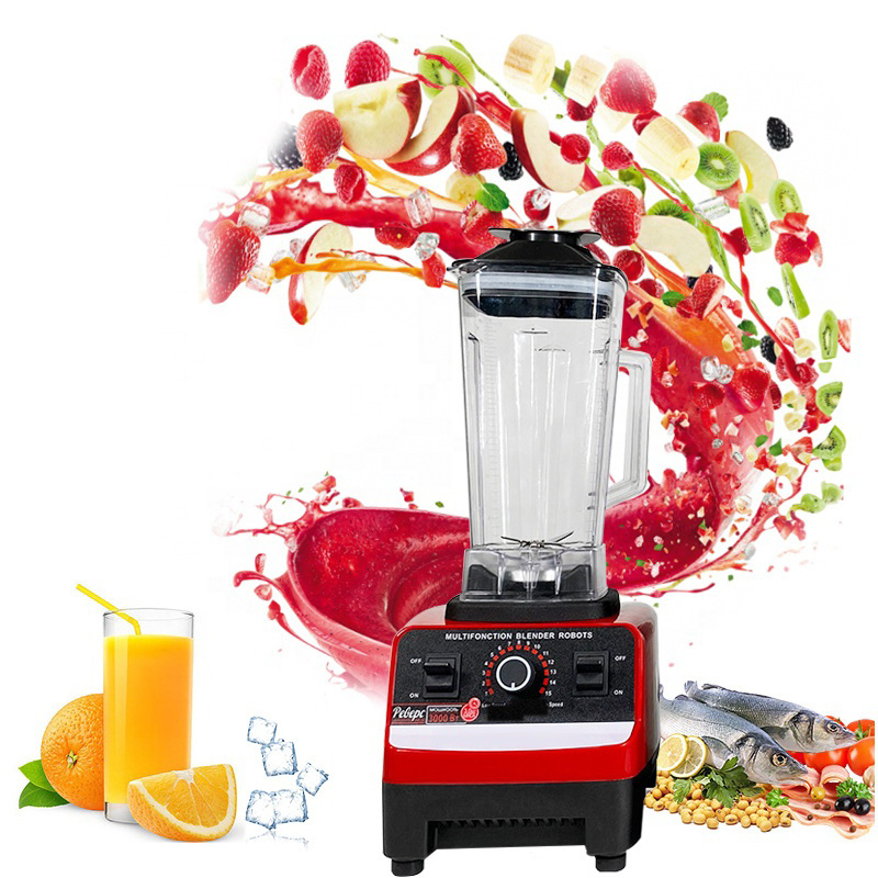 Popular Best Selling 2 in 1 1500W Heavy Duty Commercial Mixer 2L 1L Smoothie Strong Juicer Food Processor Blender