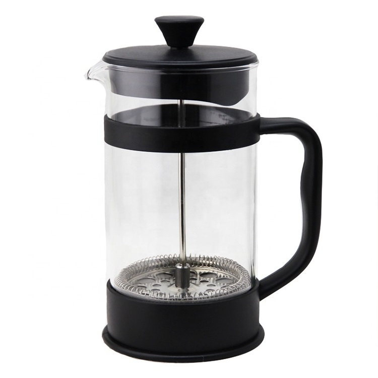 Portable Borosilicate Glass Stainless Steel Coffee And Tea Maker French Press For  Cafetiere Cafe Office