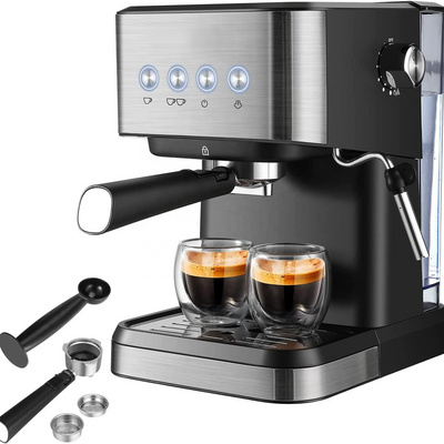 1.5L 1050W 2IN1 Italian Kahve Makinesi Semi Automatic Electric Coffee Maker Espresso Machine For Cafe