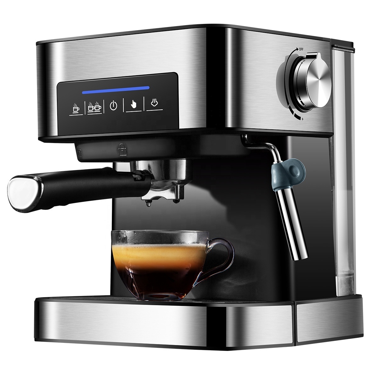 High Quality Commercial Household Cappuccino Latte Macchiato Espresso Machine Coffee Maker for Cafe Cafetera Office