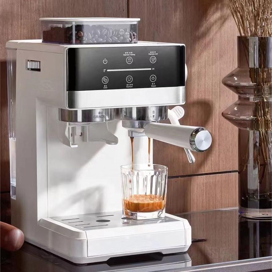 Automatic Smart Home Office Iced Brew Grinder Cappuccino Cafetera Kahve Makinesi Coffee Maker Espresso Machine