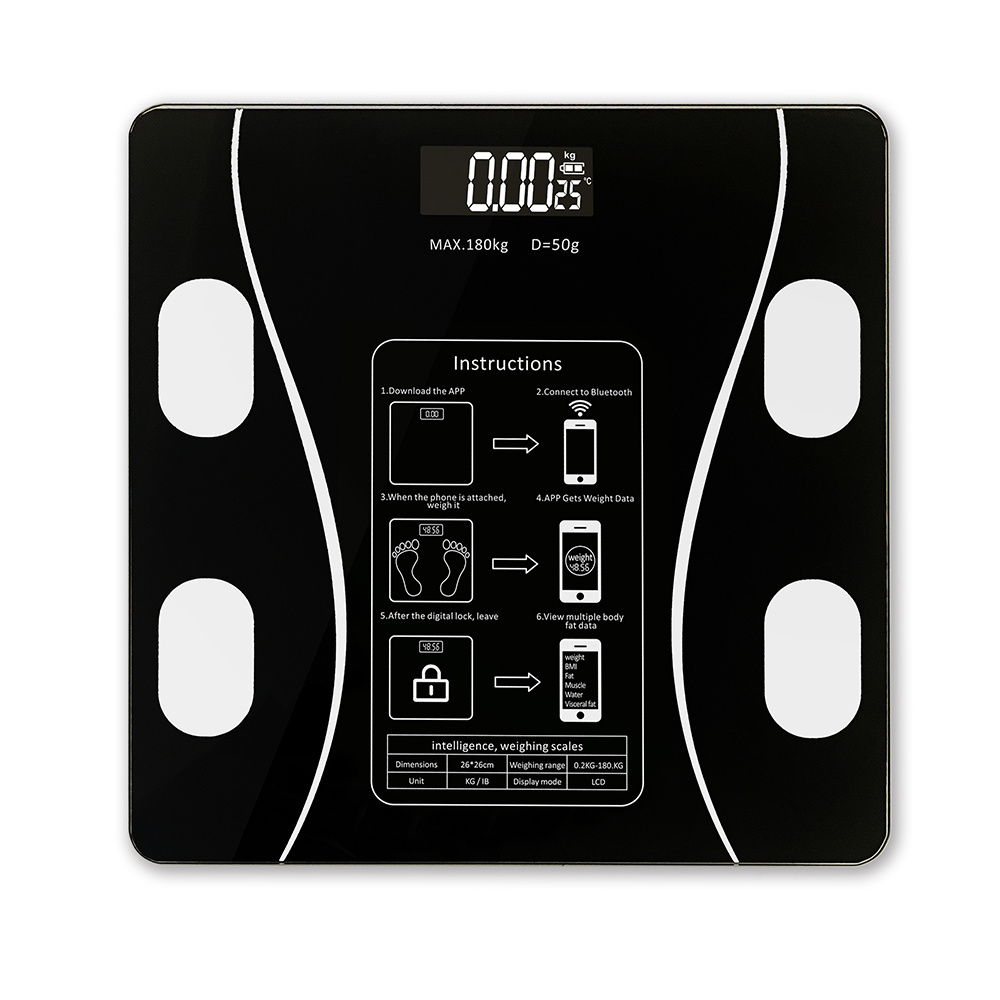 Electronic Analyzer LCD APP Most Accurate Measures Bluetooth Weight Digital Smart Bathroom Body Fat Scale