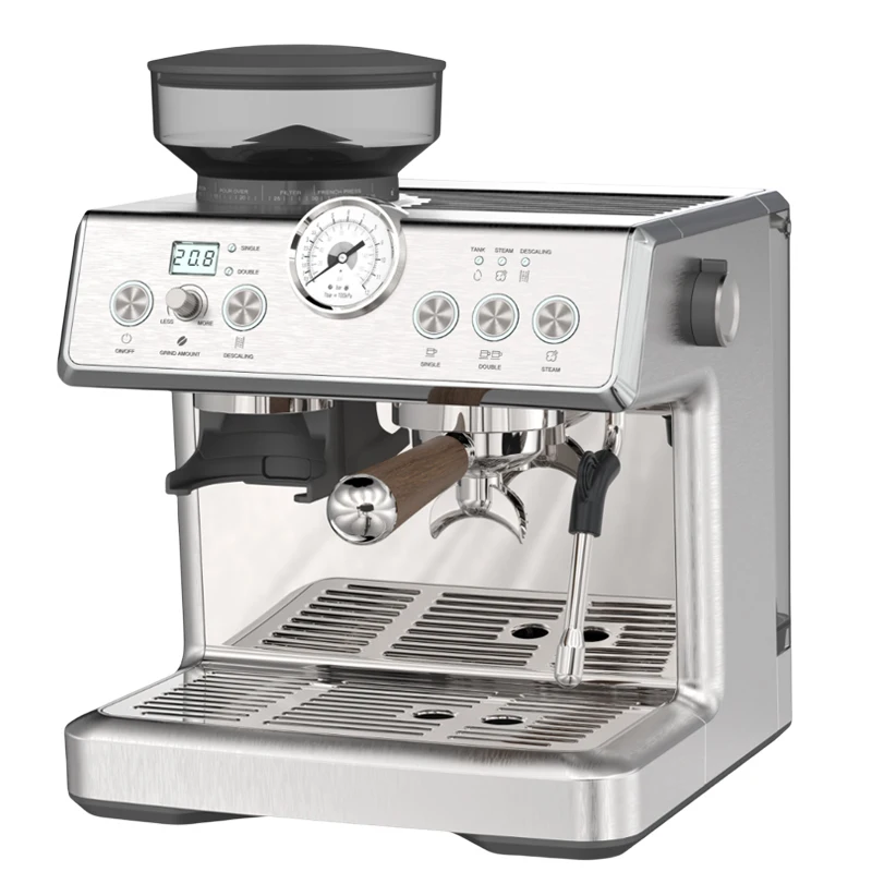 Professional Commercial Portable Automatic Italy 3 In 1 20bar Espresso Machine Coffee Maker With Grinder