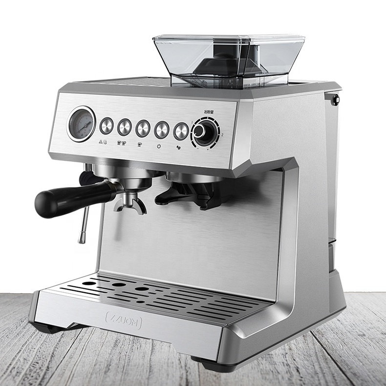 Industrial Style 2L 20BAR 1350W Bean To Cup Automatic Grinding Espresso Machine Coffee Maker for Cafe