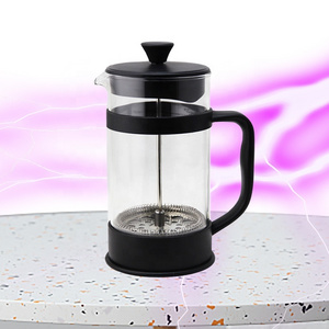 Hot Selling 1000ml Multicolor Glass Heat Resistant Coffee And Tea Maker Plastic Frame Coffee French Press