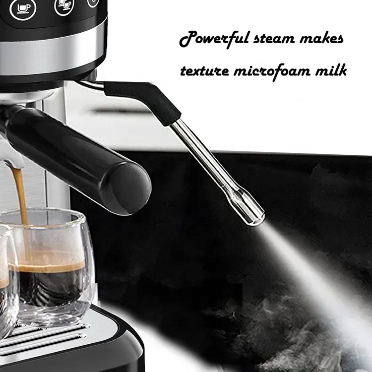 Semi Automatic Makinesi Cappuccino Latte Kahve Moka Coffee Maker Espresso Machine For Home Office Restaurant Cafe