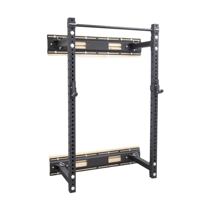 2020 wall-mounted folding squat rack with pull up bar for sale