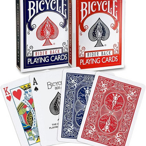 Bicycle Rider Back Playing Cards Standard Index Poker Cards  Red And White Magic Props Show Cards Table Games