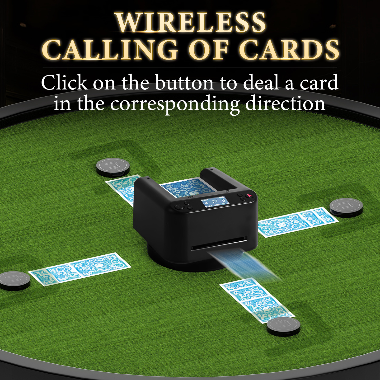 Automatic Card Dealer Machine Playing Card Dealer Machine With Wireless Remote Casino Playing Card Table Accessories