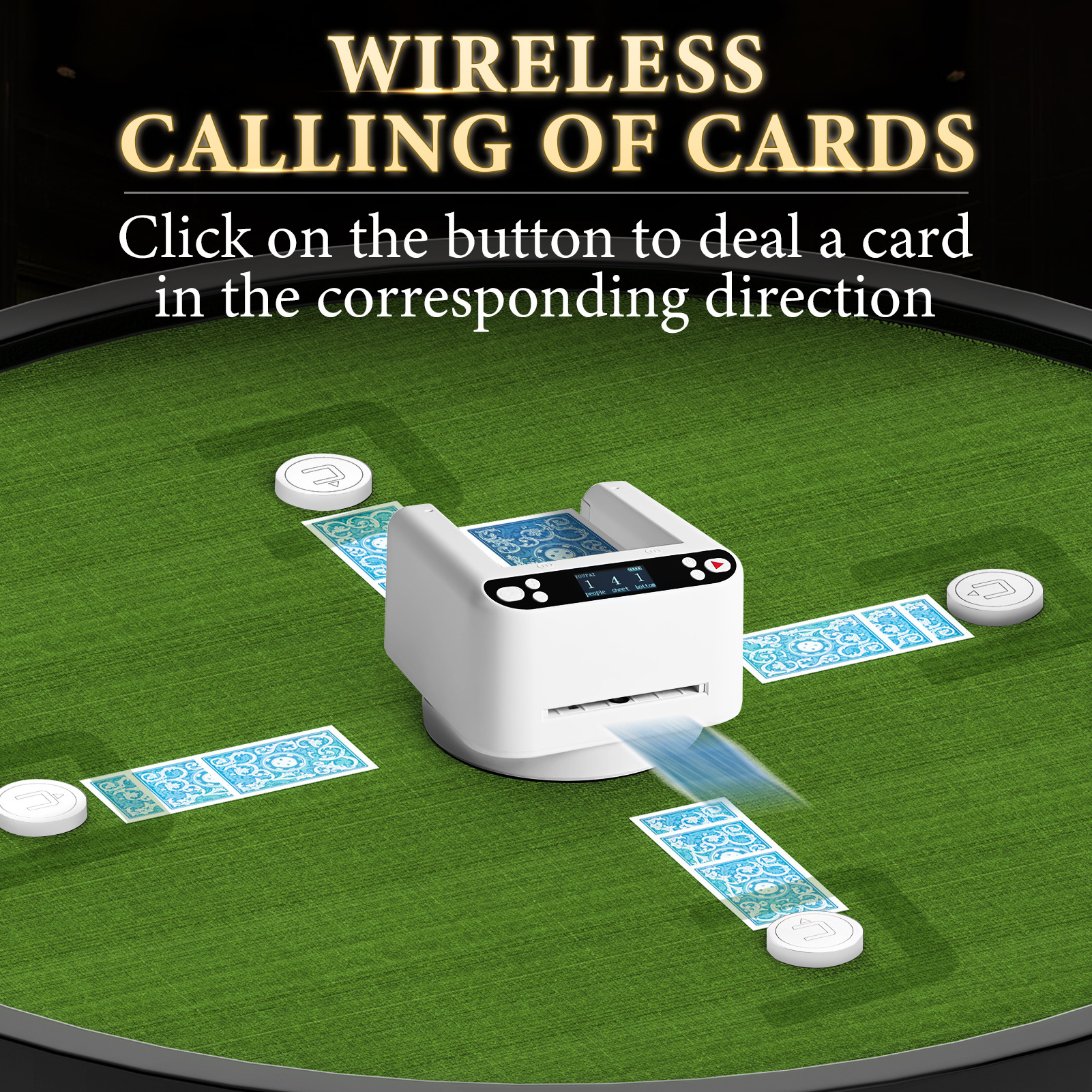 Automatic Card Dealer Machine Playing Card Dealer Machine Playing Card Table Accessories With Wireless Remote Casino