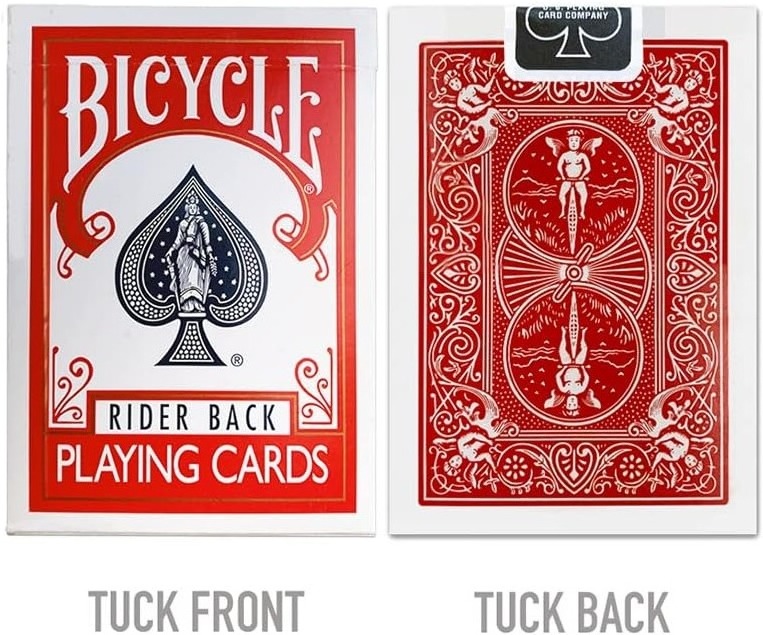 Bicycle Rider Back Playing Cards Standard Index Poker Cards  Red And White Magic Props Show Cards Table Games