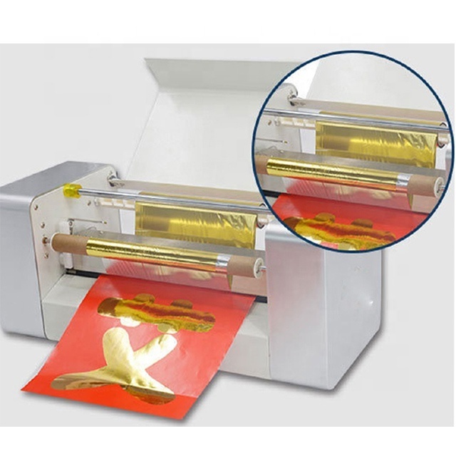 360 Digital Gold Hot Foil Printing Machine Foil Stamping Printer For paper leather adhesive sticker cloth PVC PET PU film