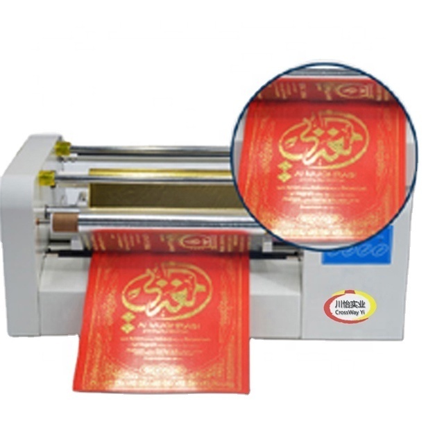 360 Digital Gold Hot Foil Printing Machine Foil Stamping Printer For paper leather adhesive sticker cloth PVC PET PU film