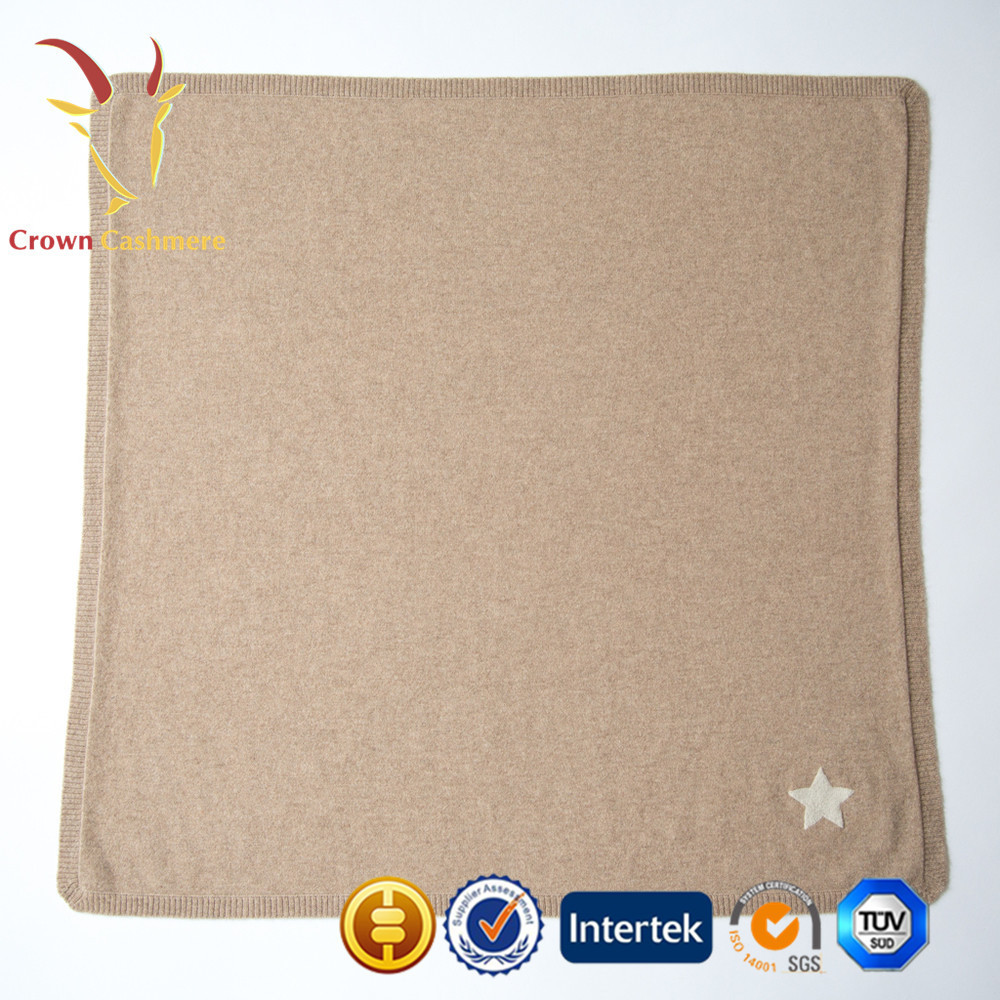 100% Kids Cashmere Knitted Wholesale Baby Throw Blankets