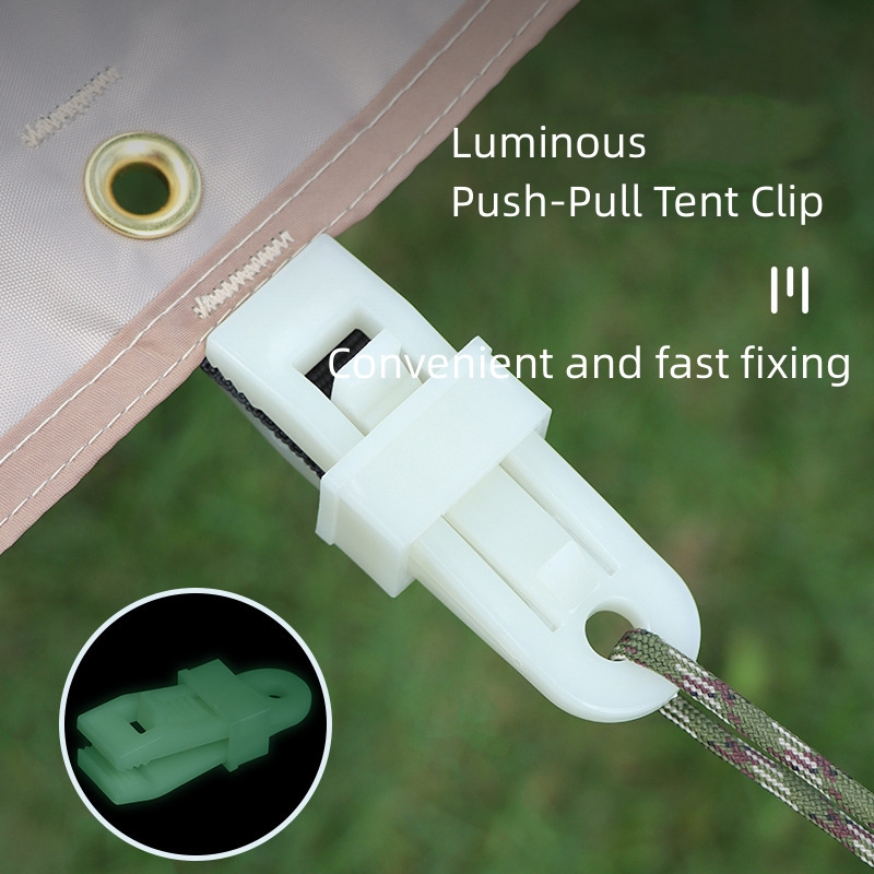 Tent Clip, Heavy Duty Lock Grip, Tarp Clamps, Glow in Dark Tarp Clip, Tent Fasteners Clips Holder for Camping