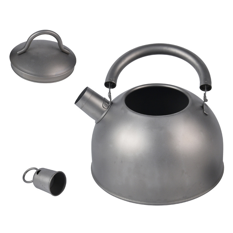 Wholesale Pure Titanium Kettle Outdoor Coffee Pot Outdoor Teapot Portable Coffee 2L Large Capacity Kettle