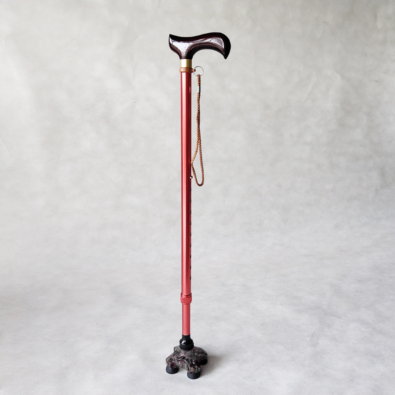 Walking Stick for rollator Adjustable Walking Stick Aluminum Alloy Old Man Telescopic Walking Rod Anti-Slip