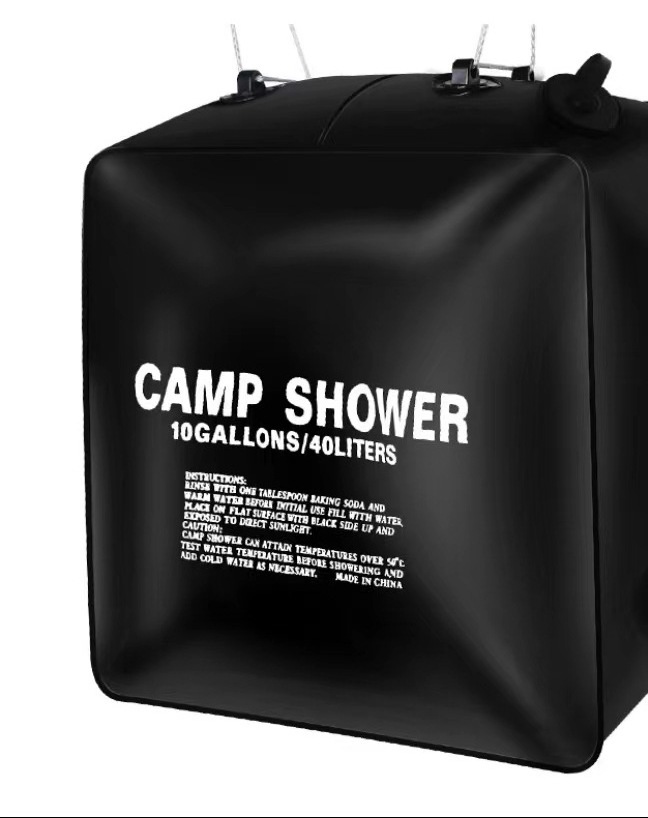 Folding PVC Camping Shower Bag, Solar Showers with hot Water, Hanging Water Heater Shower Bag for Outdoor