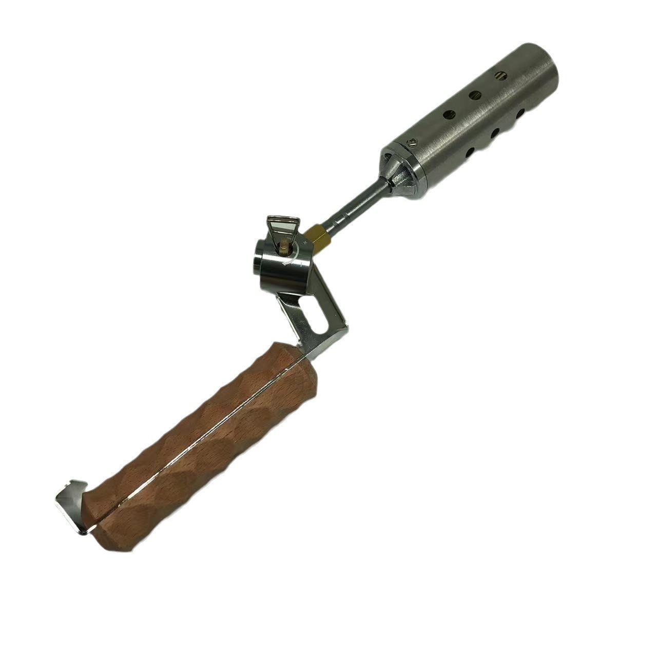 Wood Handle Folding Torch Wood Handle Camping Folding Fire Torch Fire Starter Choal Lighter for Barbecue Camping