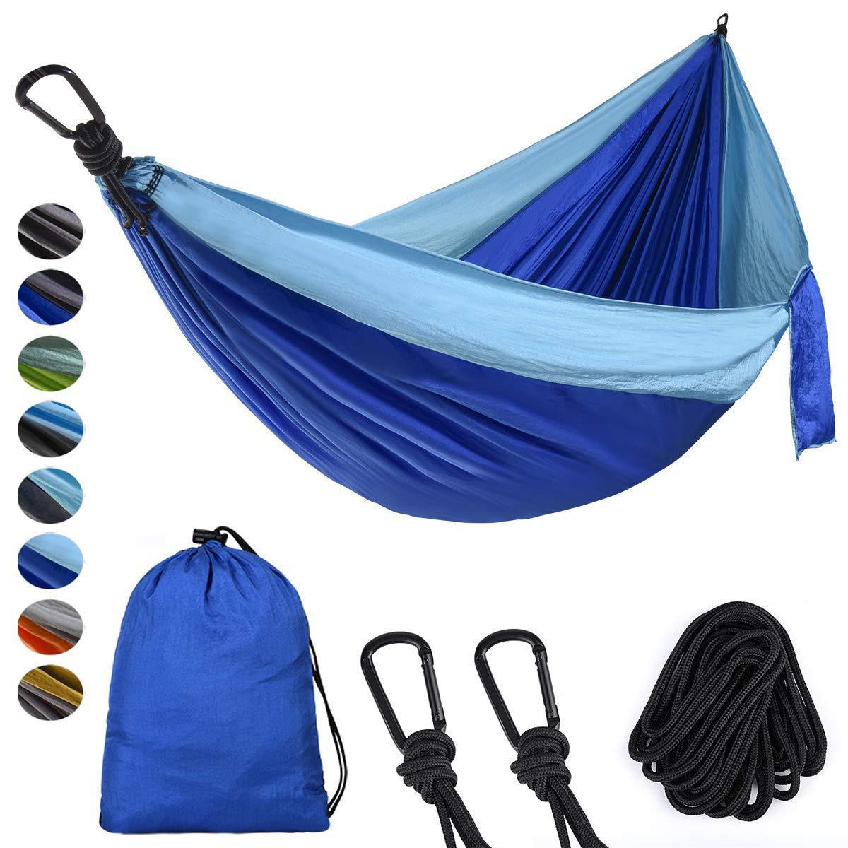 Hammock Camping Ultralight Hammock for 2 People Outdoor Breathable Hammocks Breathable Parachute Nylon