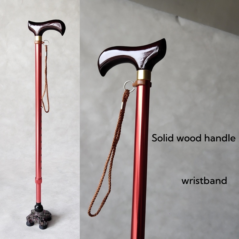 Walking Stick for rollator Adjustable Walking Stick Aluminum Alloy Old Man Telescopic Walking Rod Anti-Slip