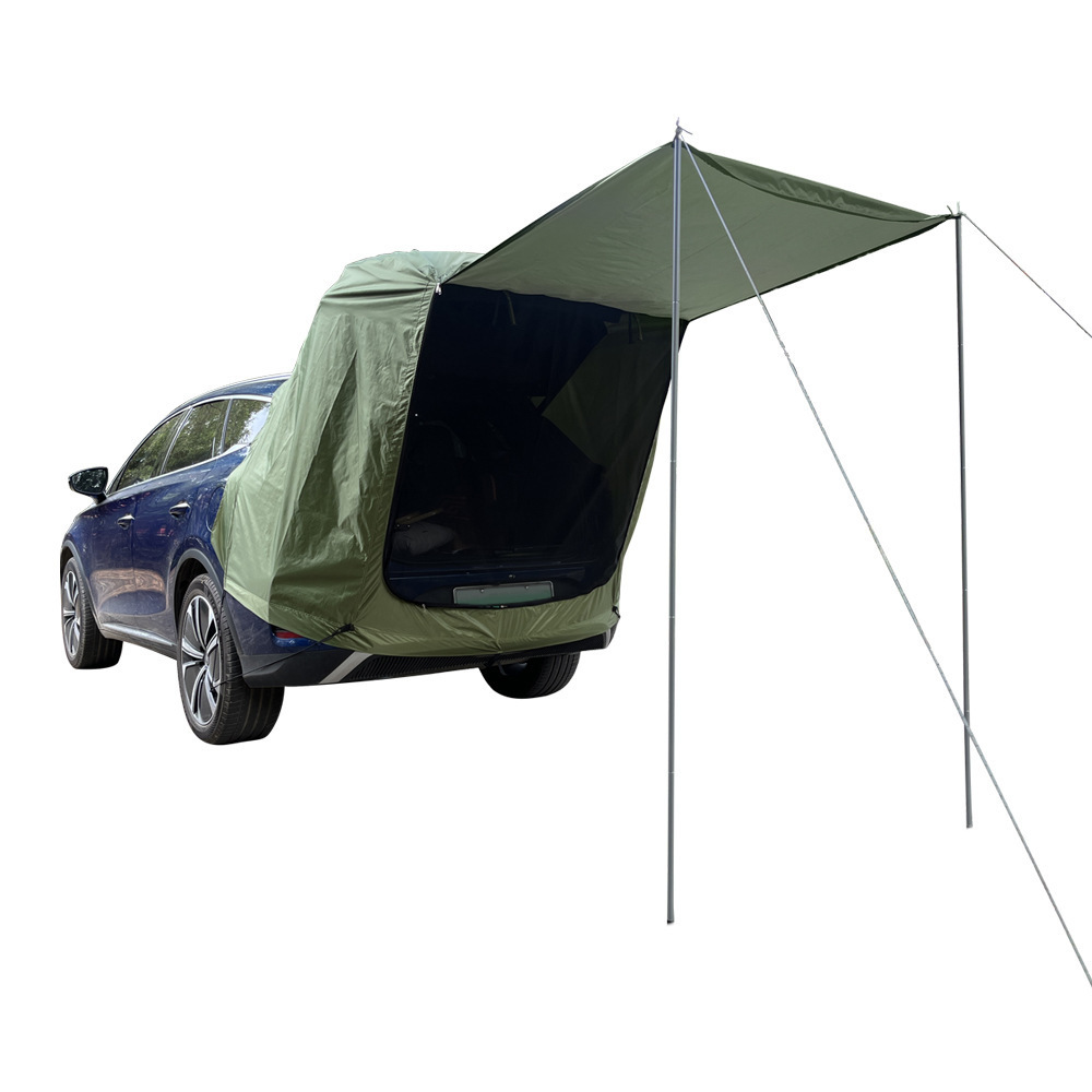 Car Awning - Car Tailgate Tent, Portable Auto Canopy Camper Trailer Sun Shade, Tent Attachment for Camping