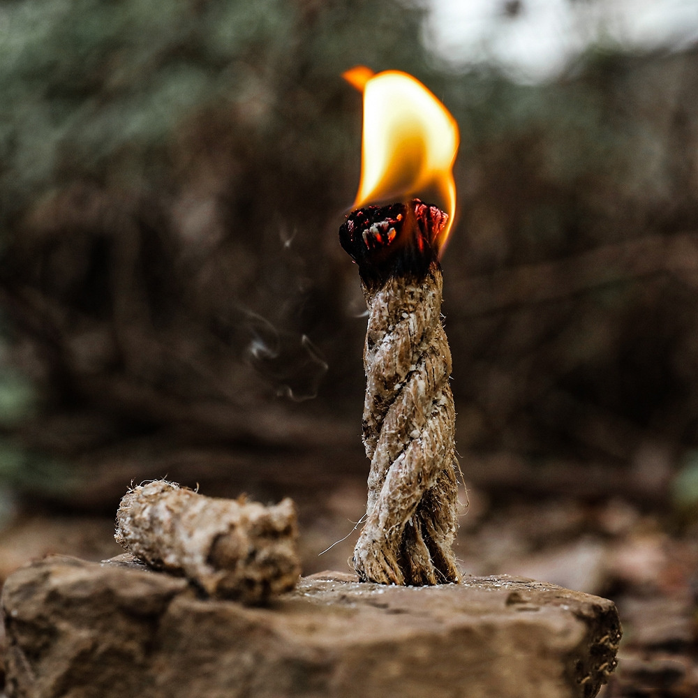 Survival Rope Lighter Kindling Twine Fireplace Lighters Fire Starter Rope, Survival Fire ...