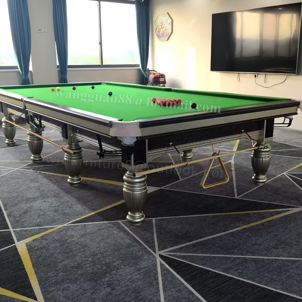 Professional hot selling customized standard solid wood full size star snooker table 12ft in china