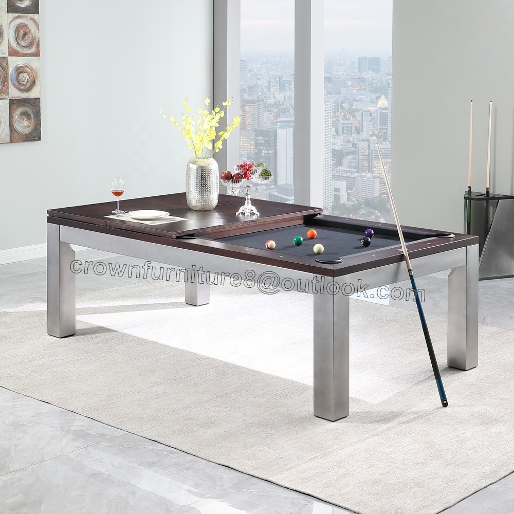 Luxury Event Furniture Mirrored Stainless Steel White Rectangular Shape Glass Coffee Table Stainless steel pool table