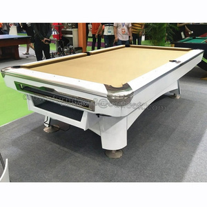 Great popular new design amertican billiard nine ball pool table with Custom design Wooden Legs and Oak Rail Net Pockets