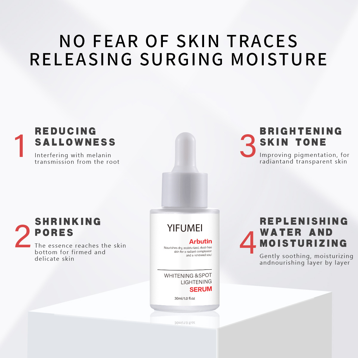 Private Label Moisturized Lightening Skin Brightening Whitening Darkspots Alpha Arbutin Serum For Face