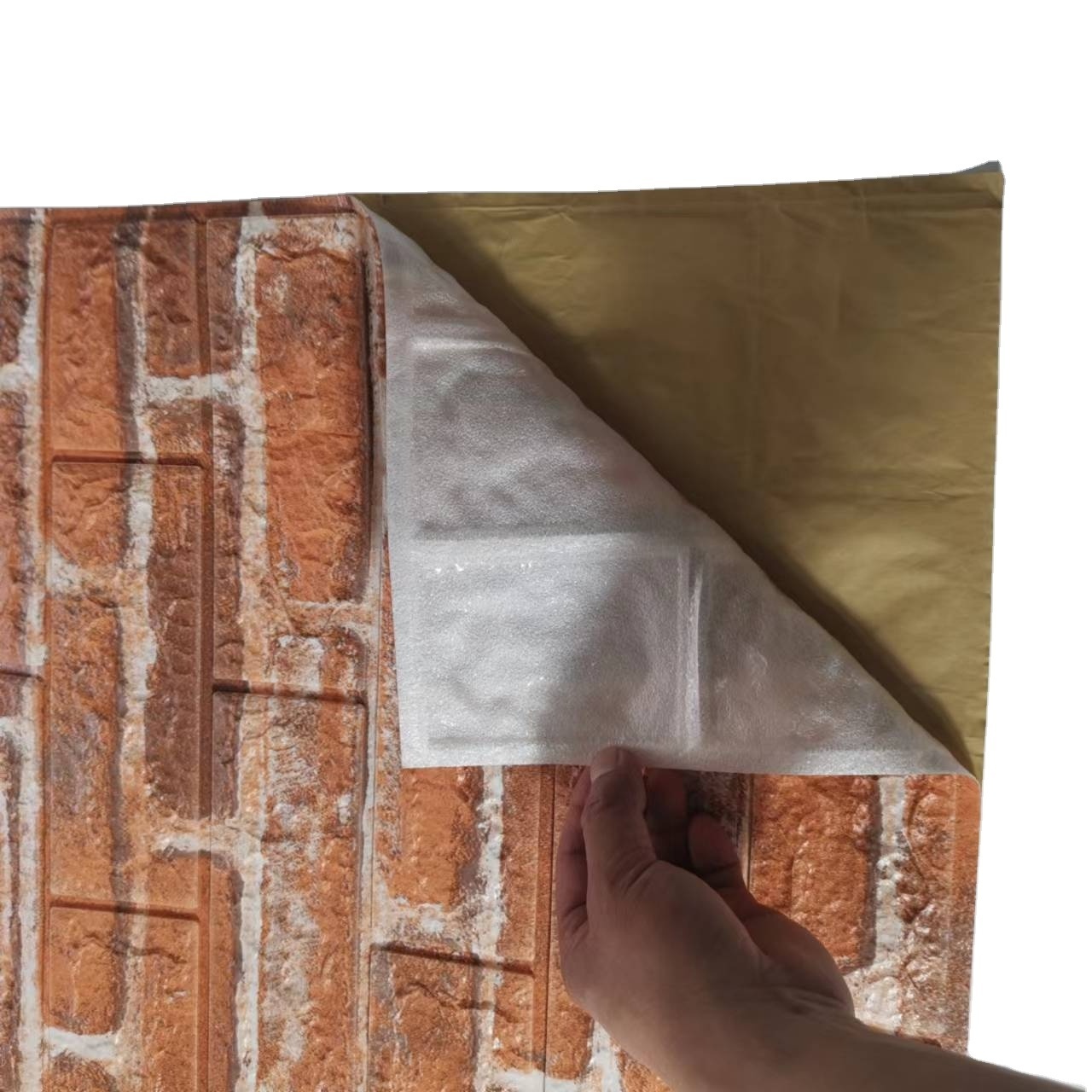 Cheap New Building Materials Interior Wall Decor Peel Waterproof Self Adhesive Faux Brick Wall Panels 3D PE Foam Ceiling Tile